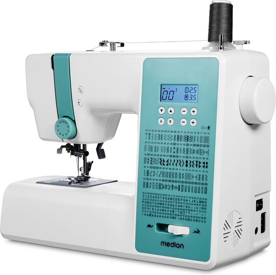 MEDION MD11881 digitale naaimachine SD36 turquoise review