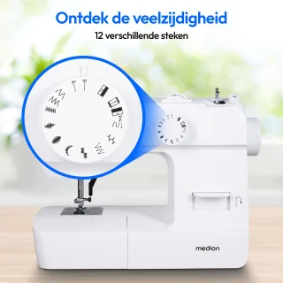 MEDION naaimachine SM70 MD11179 wit