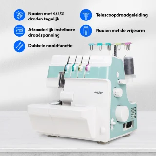 MEDION overlock naaimachine SO90 MD19169 turquoise