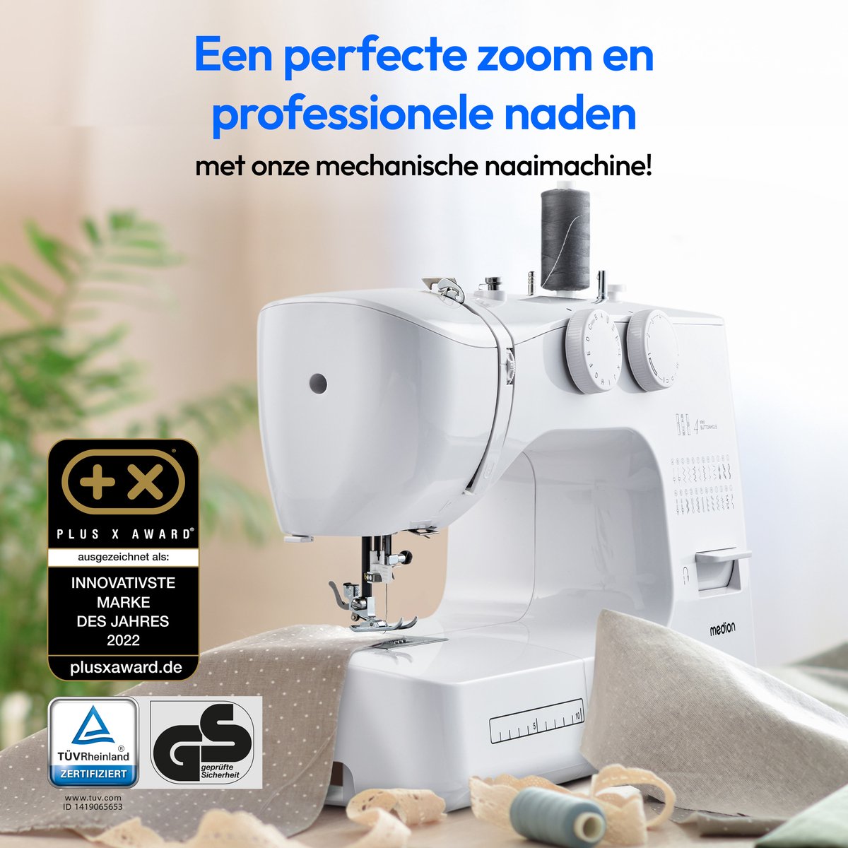 MEDION SM60 naaimachine MD10689 wit
