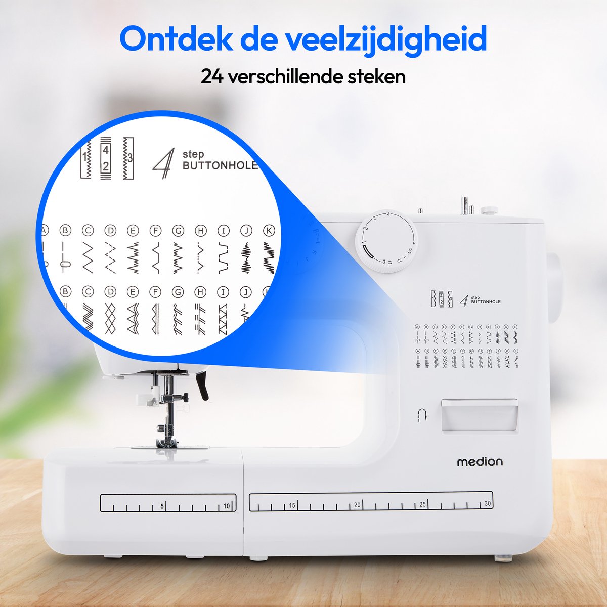 MEDION SM60 naaimachine MD10689 wit