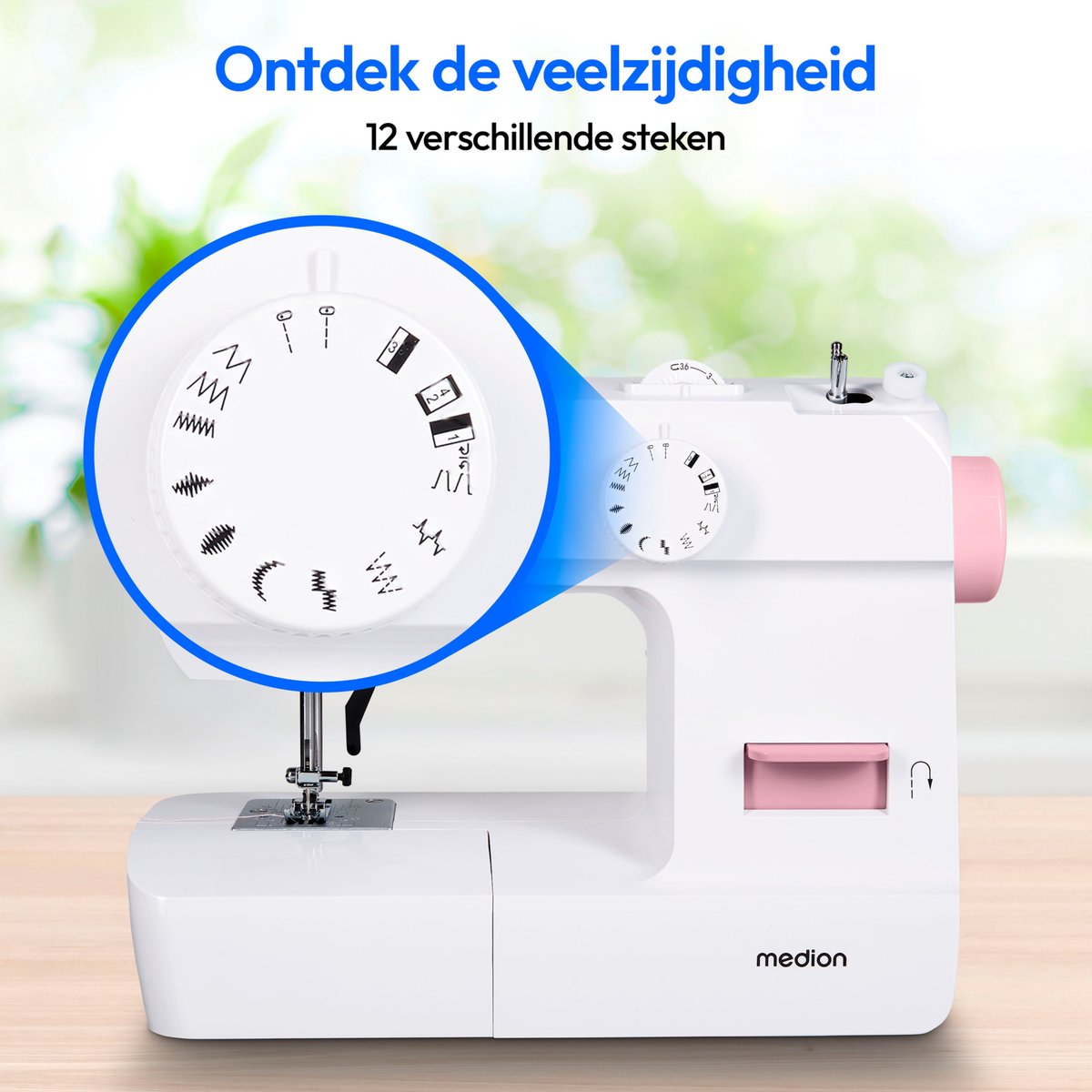 MEDION SM70 naaimachine roze MD11179