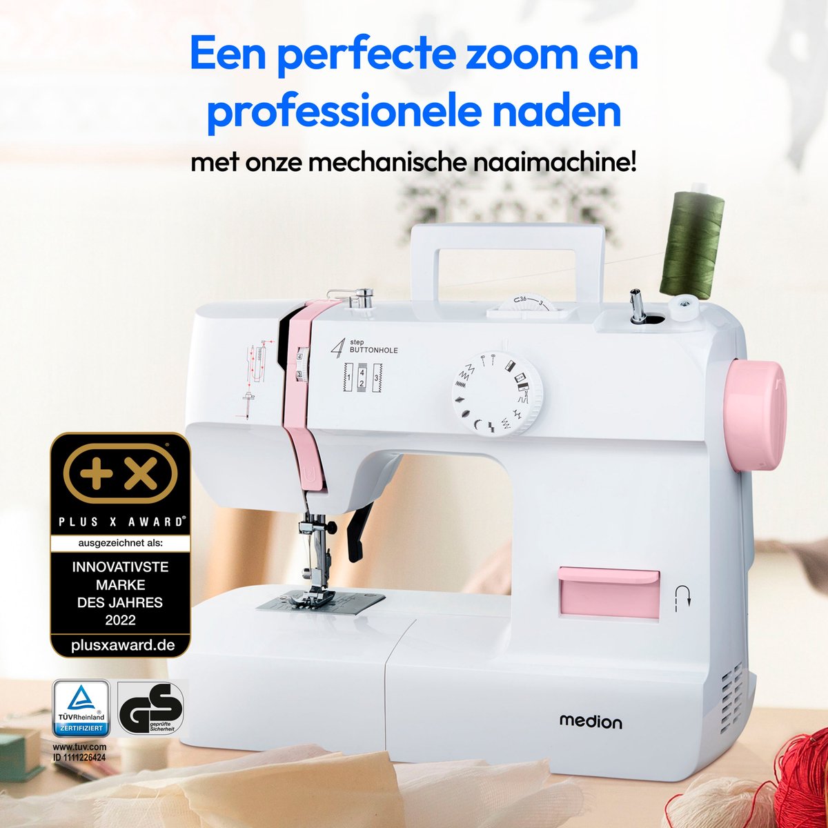 MEDION SM70 naaimachine roze MD11179