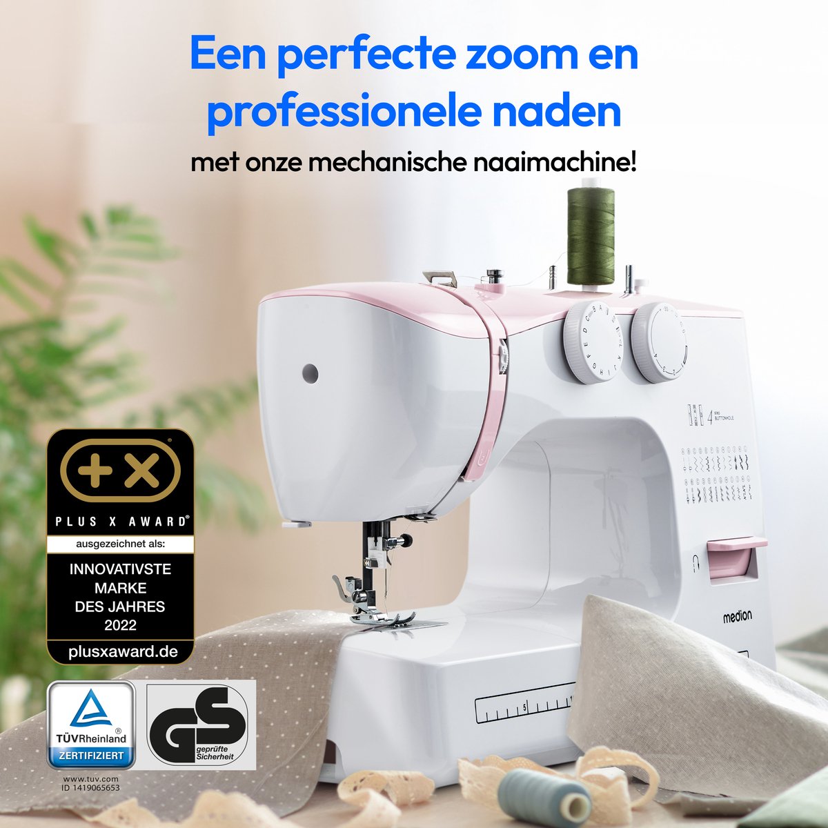 MEDION SM70 naaimachine roze MD11179