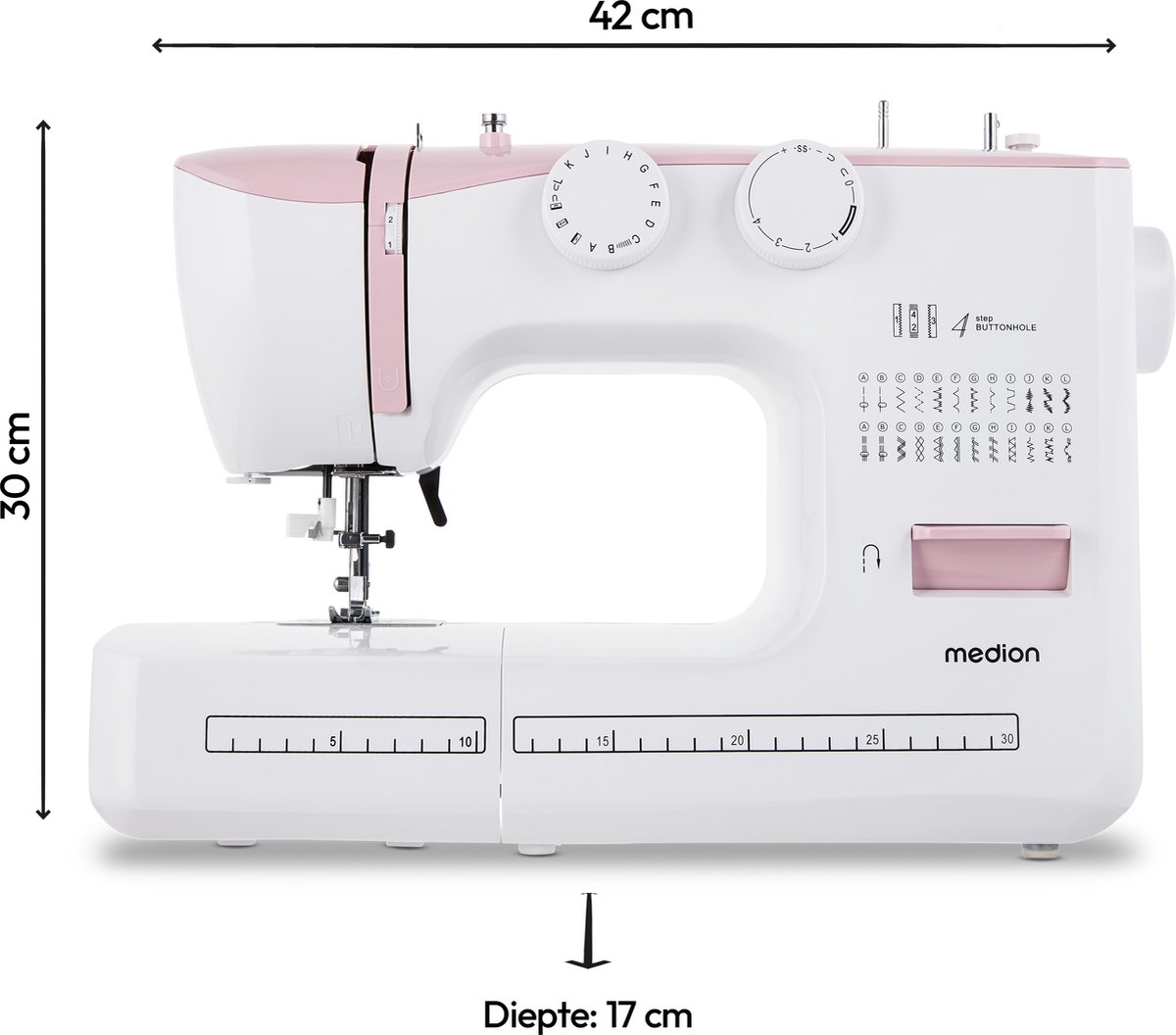 MEDION SM70 naaimachine roze MD11179