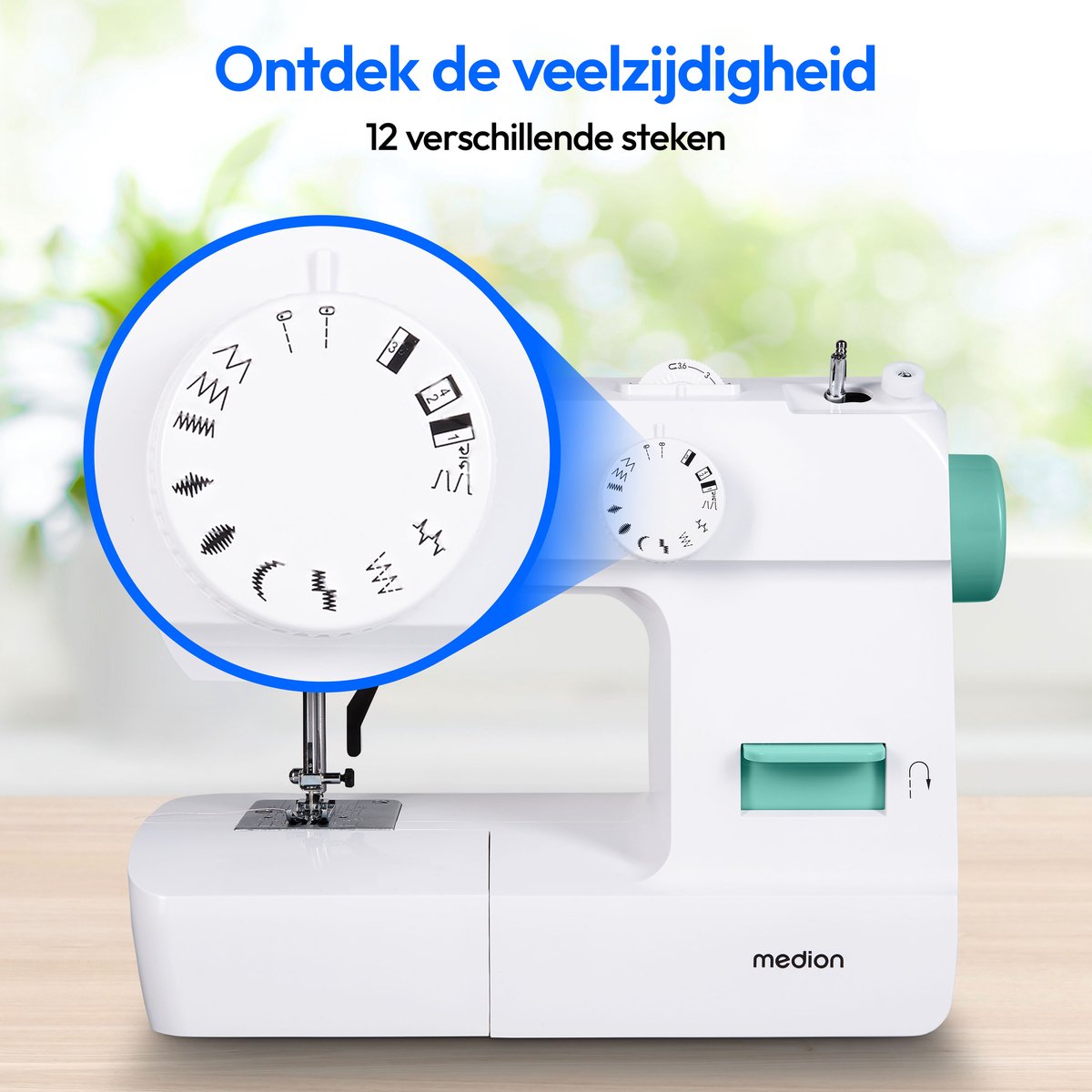 MEDION SM70 naaimachine turquoise
