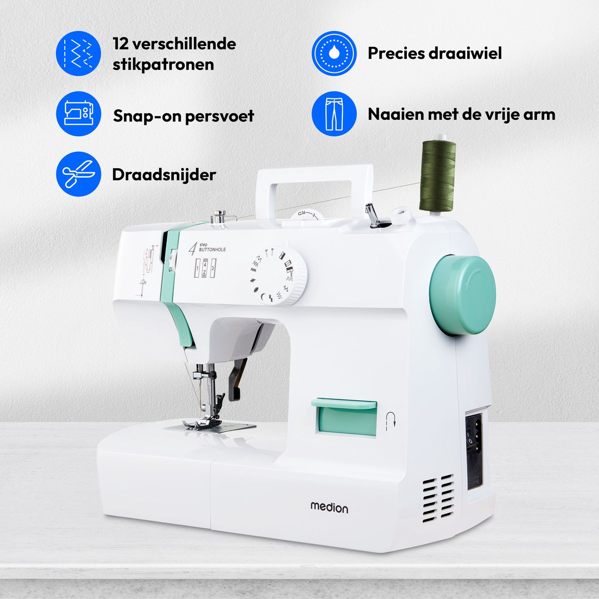 MEDION SM70 naaimachine turquoise