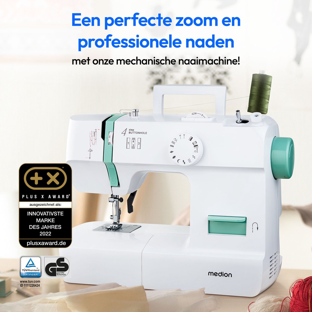 MEDION SM70 naaimachine turquoise