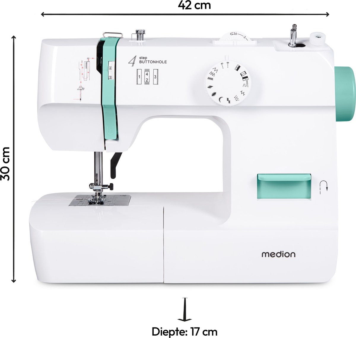 MEDION SM70 naaimachine turquoise