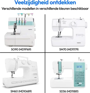 MEDION SO90 overlock naaimachine MD19169 roze