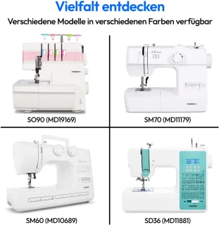 MEDION SO90 overlock naaimachine MD19169 roze