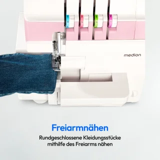 MEDION SO90 overlock naaimachine MD19169 roze