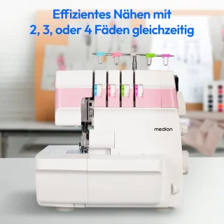 MEDION SO90 overlock naaimachine MD19169 roze