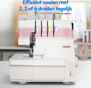 MEDION SO90 overlock naaimachine MD19169 roze
