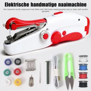 Merkloos Mini elektrische naaimachine