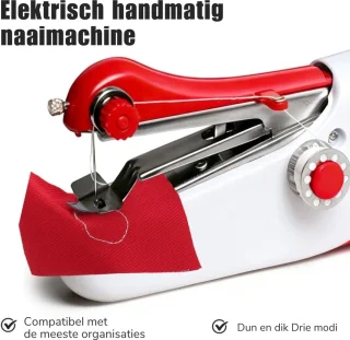 Merkloos Mini elektrische naaimachine