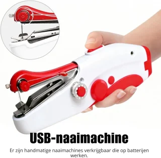 Merkloos Mini elektrische naaimachine
