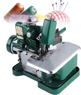 Merkloos Overlock Naaimachine Groen