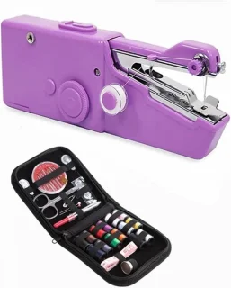 Mini draagbare naaimachine paars