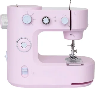 Mini draagbare naaimachine - roze