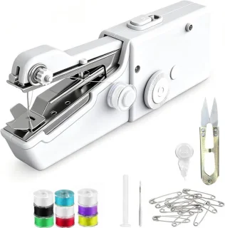 Mini elektrische handnaaimachine - wit
