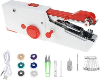Mini handheld naaimachine - rood