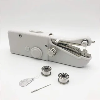 Mini handheld naaimachine wit