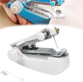 Mini handnaaimachine 11 cm wit