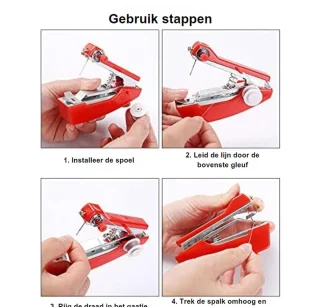 Mini Handnaaimachine Draadloos Handheld Compact