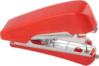 Mini handnaaimachine, draagbare naaimachine, 11 cm, rood