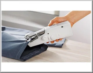 Mini handnaaimachine op batterijen