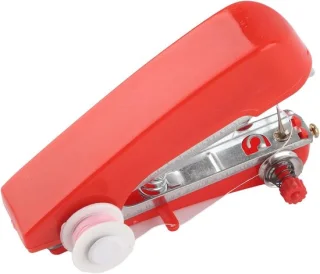 Mini handnaaimachine reis rood 12x7x4 cm