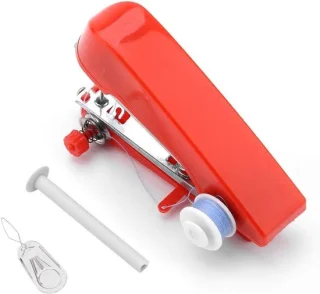 Mini handnaaimachine rood