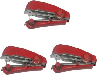 Mini handnaaimachine set - rood