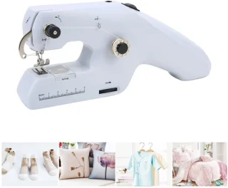 Mini handnaaimachine wit