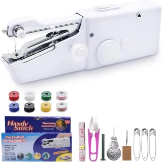 Mini handnaaimachine wit