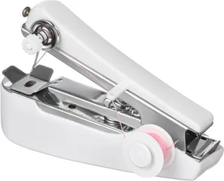 Mini handnaaimachine wit