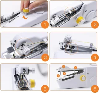 Mini Handnaaimachine Wit - Draagbare Naaimachine