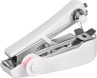 Mini handnaaimachine wit