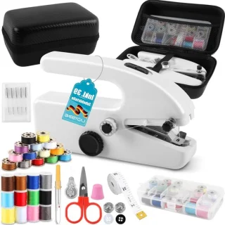 Mini Handnaaimachine - Wit