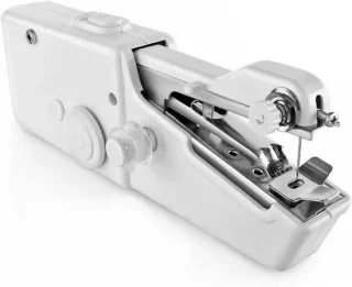 Mini handnaaimachine wit