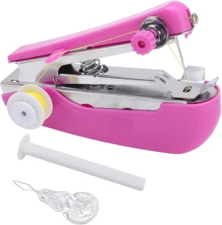 Mini handnaaimachine zilver