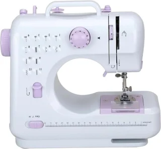 Mini huishoudelijke naaimachine - wit paars