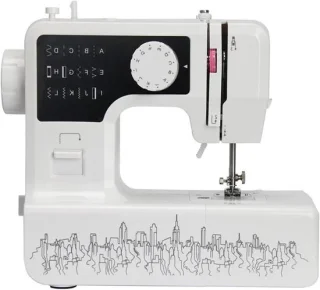 Mini huishoudelijke naaimachine wit