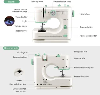 Mini huishoudnaaimachine