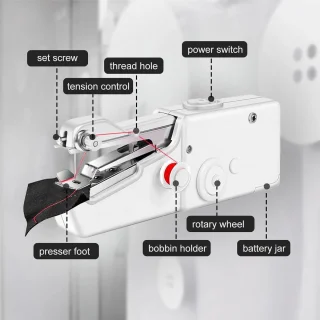 Mini naaimachine - 21 cm - one color