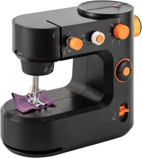 Mini naaimachine - 26,5 cm - zwart