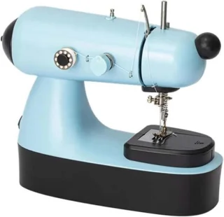 Mini naaimachine blauw
