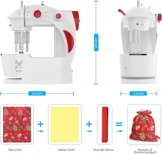 Mini Naaimachine Compact Beginnersmodel met Accessoires