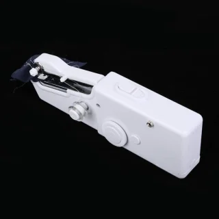 Mini naaimachine - draagbaar elektrisch - wit